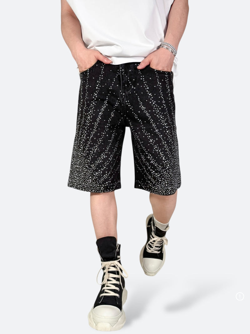 ASTRO BURST RADIANT DENIM SHORTS：アストロ バースト レイディアント デニム ショーツ