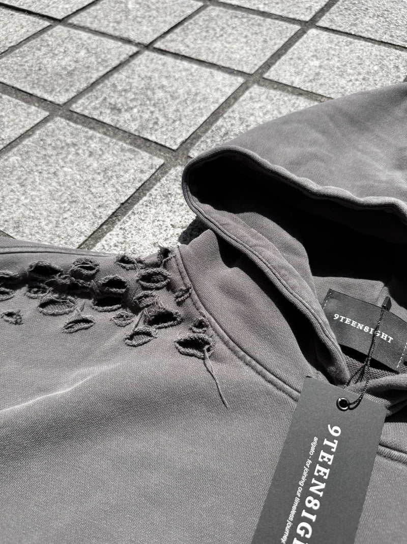 SHATTER SCRUFF DARK HOLLOW HOODIE：シャッター スクラフ ダーク ホロウ フーディー