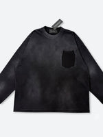 USED ​​SOLID COLOR WASHED HOODIE: Used solid color washed hoodie