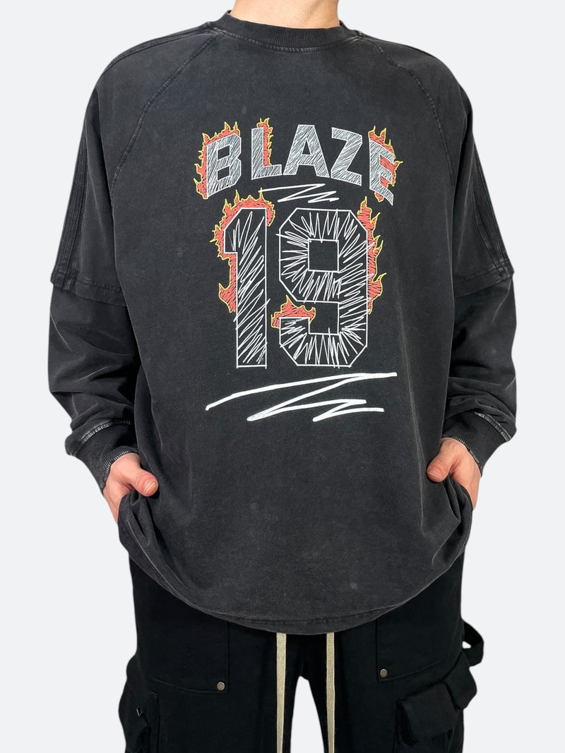 DUALITY SPLASH LONG SLEEVE TEE: Duality Splash Long Sleeve Tee 