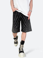 ASTRO BURST RADIANT DENIM SHORTS：アストロ バースト レイディアント デニム ショーツ