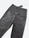 DARK GLAZE BLAXOUT ZIP WIDE DENIM：ダーク グレイズ ブラックスアウト ジップ ワイド デニム
