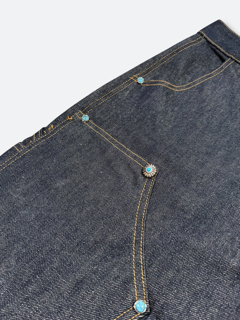 AZTEC VANGUARD X DENIM SHORTS：アズテック ヴァンガード エックス デニムショーツ