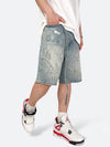 RATTLE PAINT SHORT DENIM：ラトルペイントショートデニム