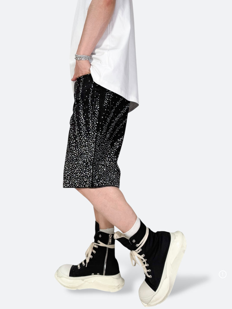 ASTRO BURST RADIANT DENIM SHORTS：アストロ バースト レイディアント デニム ショーツ