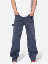 DAMAGED PATCH WHITE SKINNY DENIM: Damaged patch white skinny denim