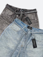 CROSS PATCH VINTAGE SHORT DENIM: Cross patch vintage short denim