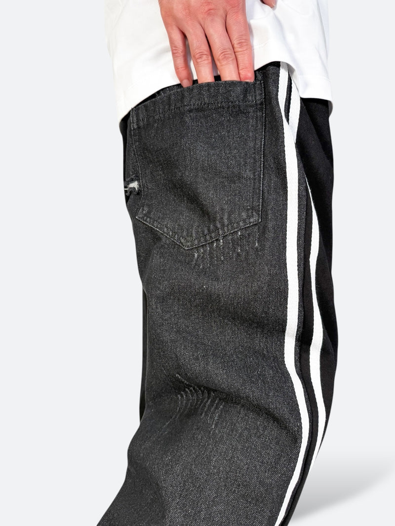 RAW SIDE BACKSTITCH FLEX PANTS：ロウ サイド バックステッチ フレックス パンツ