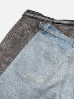 CROSS PATCH VINTAGE SHORT DENIM: Cross patch vintage short denim