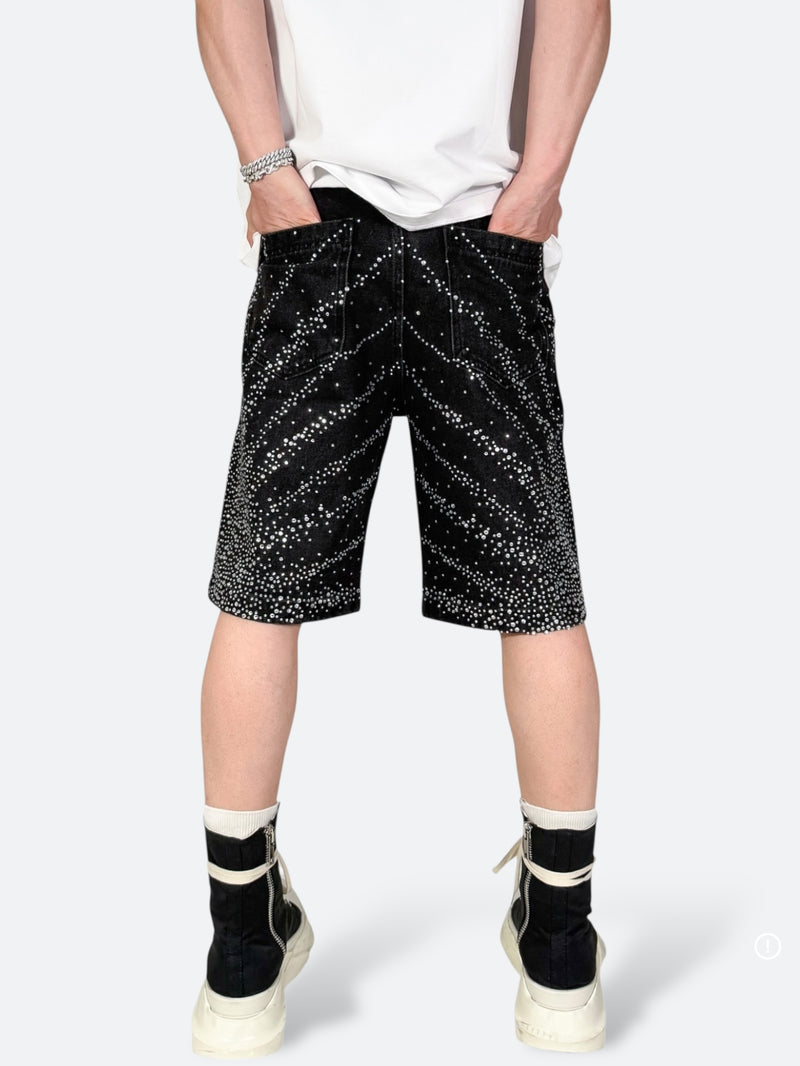 ASTRO BURST RADIANT DENIM SHORTS：アストロ バースト レイディアント デニム ショーツ