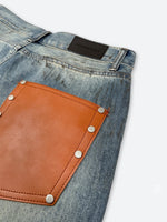 DAMAGED PATCH WHITE SKINNY DENIM: Damaged patch white skinny denim