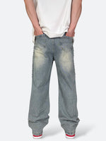 SHELLGLAM STUD WIDE DENIM：シェルグラム スタッド ワイドデニム