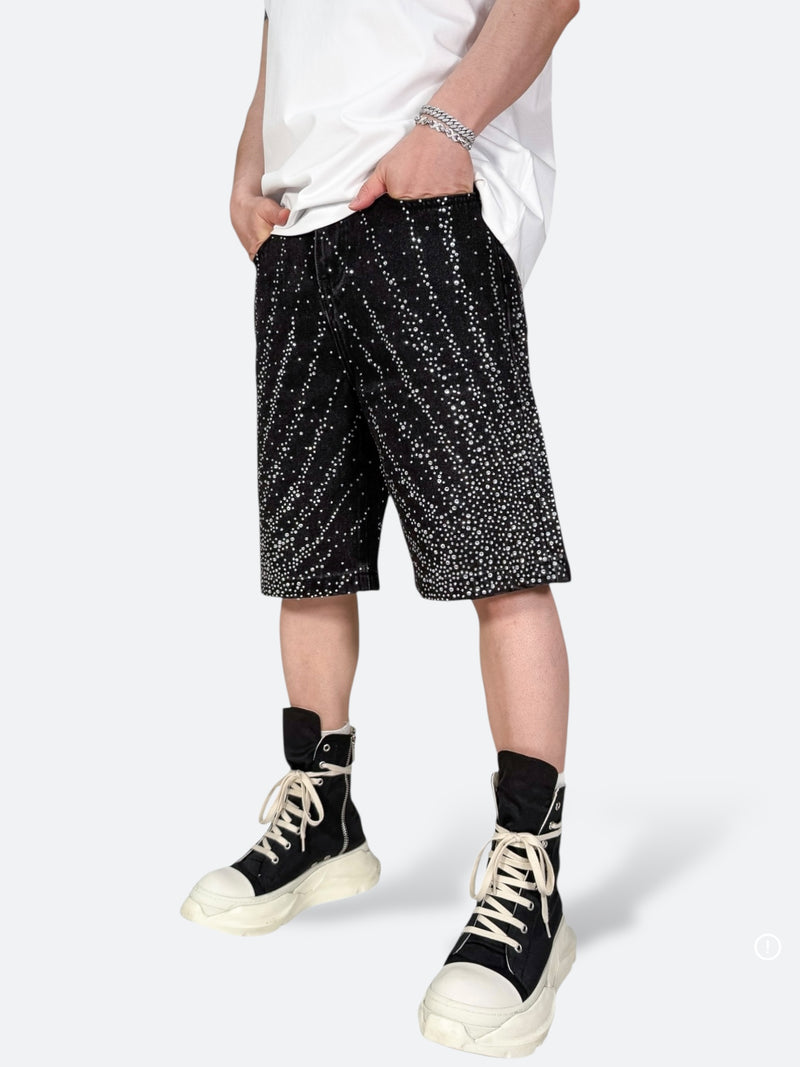 ASTRO BURST RADIANT DENIM SHORTS：アストロ バースト レイディアント デニム ショーツ
