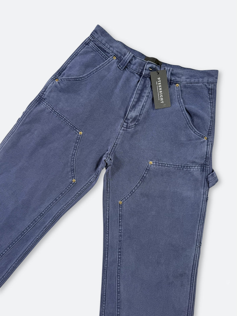DAMAGED PATCH WHITE SKINNY DENIM: Damaged patch white skinny denim
