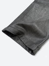DARK GLAZE BLAXOUT ZIP WIDE DENIM：ダーク グレイズ ブラックスアウト ジップ ワイド デニム
