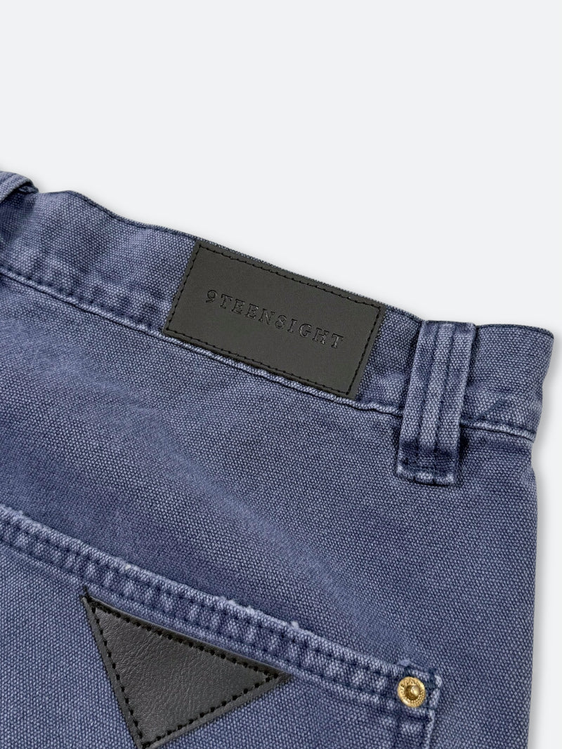 DAMAGED PATCH WHITE SKINNY DENIM: Damaged patch white skinny denim
