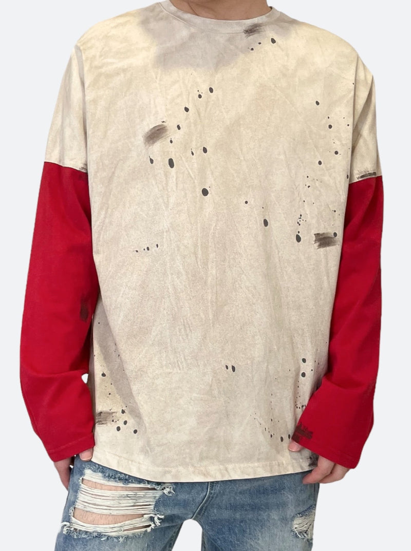 DUALITY SPLASH LONG SLEEVE TEE: Duality Splash Long Sleeve Tee 