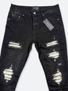 SHATTERED EDGE BLACK DENIM：シャッタードエッジブラックデニム