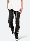 DAMAGED PATCH WHITE SKINNY DENIM: Damaged patch white skinny denim