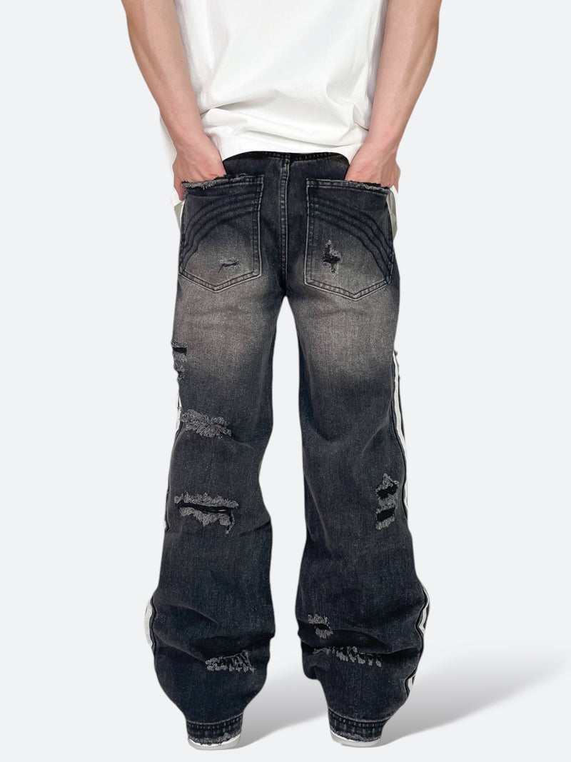 URBAN RUSTIC EDGE WIDE DENIM：アーバンラスティックエッジワイド デニム