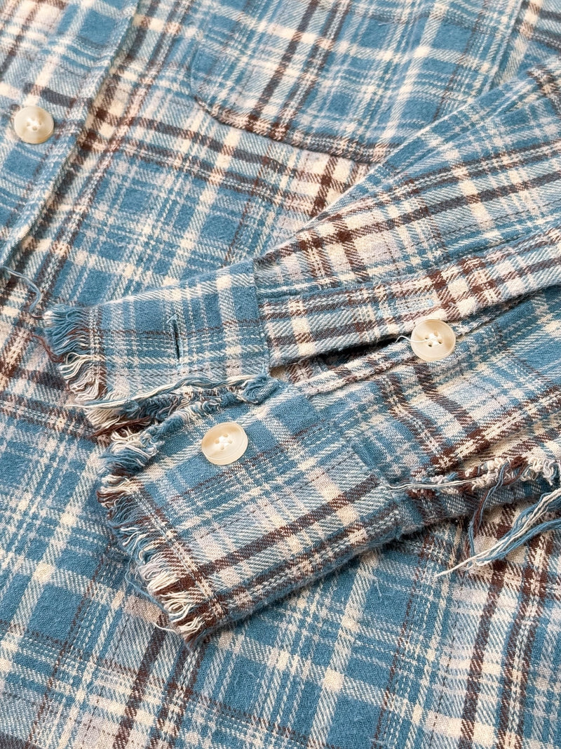 THREADBARE FLANNEL SHIRT：スレッドベアフランネルシャツ