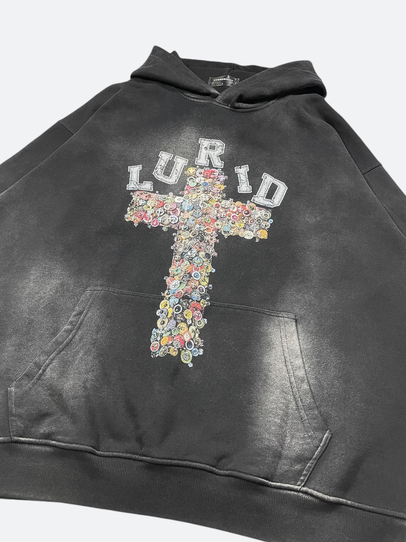 ORNAMENT CROSS VINTAGE HOODIE：オーナメントクロスヴィンテージフーディー