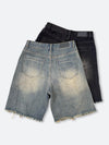 RAGGED STREAM DENIM SHORTS：ラギットストリームデニムショーツ