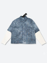 REMADE VINTAGE WASH PLAID LAYER SHIRT：リメイド ヴィンテージ ウォッシュ プレイド レイヤー シャツ