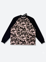WAFFLE DRAPE WIDE SLEEVE PULLOVER