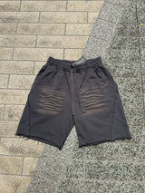 SHADOW CREASE SMOKE WASH SHORTS：シャドウ クリース スモーク ウォッシュ ショーツ