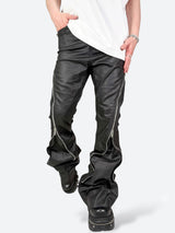 SHADOW GLOSS BLADEZIP FLARE PANTS：シャドウ グロス ブレードジップ フレア パンツ