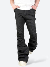 SHADOW GLOSS CRACKLE FLARE PANTS：シャドウ グロス クラックル フレア パンツ