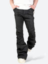 SHADOW GLOSS CRACKLE FLARE PANTS：シャドウ グロス クラックル フレア パンツ