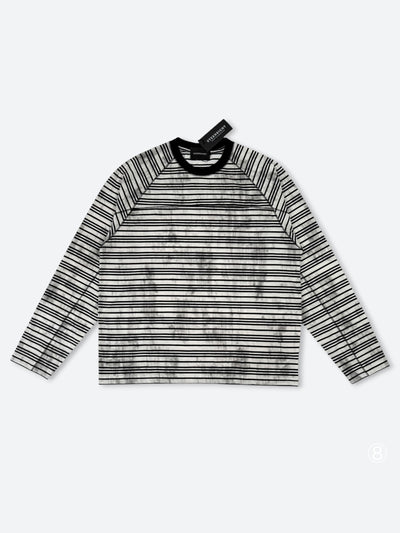 WAFFLE DRAPE WIDE SLEEVE PULLOVER