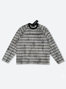 SMEARED BORDER RAGLAN L/S TEE：スミアード ボーダー ラグラン ロングスリーブ Tシャツ