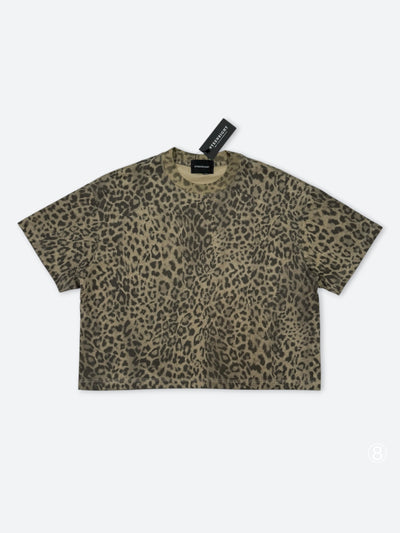SMOKE ASH LEOPARD BOXY TEE：スモーク アッシュ レオパード ボクシー Tシャツ
