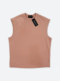 SOFT DRAPE SLEEVELESS BOXY TEE：ソフト ドレープ スリーブレス ボクシー Tシャツ