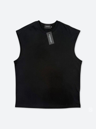 SOFT DRAPE SLEEVELESS BOXY TEE：ソフト ドレープ スリーブレス ボクシー Tシャツ