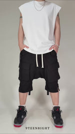 GRAVESWORN DUAL DRAPE SHORTS：グレイヴスウォーン デュアル ドレープ ショーツ