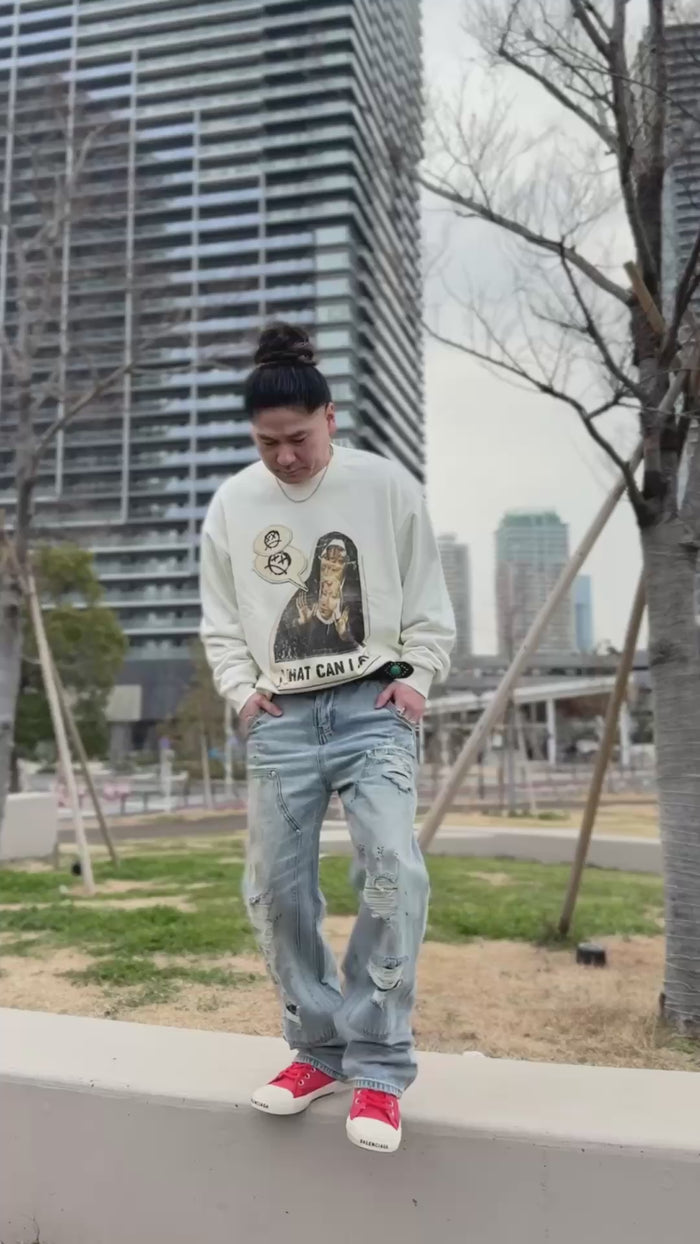 WASTELAND DEBRIS PANEL ARCHIVE DENIM：ウェイストランド デブリス パネル アーカイブ デニム
