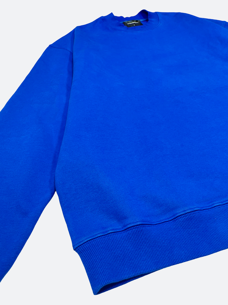 KLEIN BLUE RETRO WASHED SWEATSHIRT：クラインブルーレトロウォッシュドスウェットシャツ
