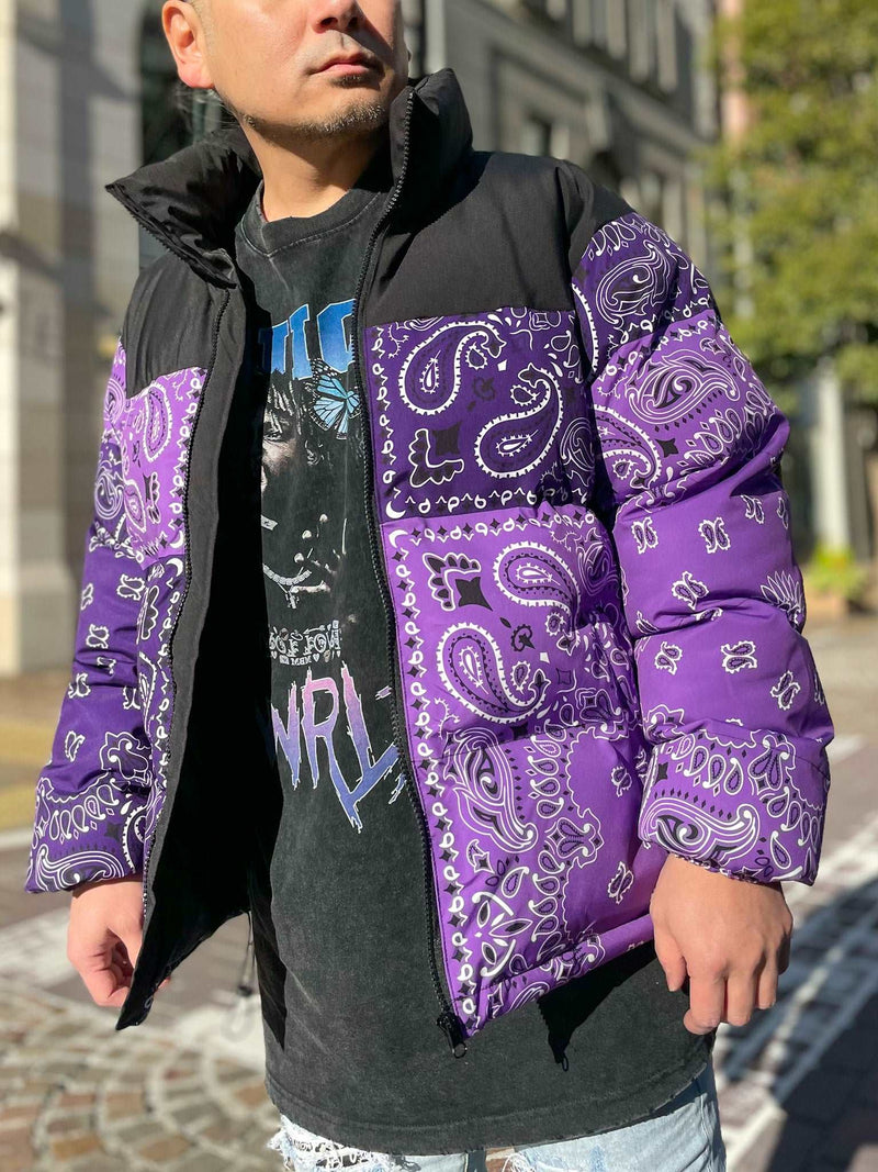 PAISLEY PATTERN PADDING JACKET：ペイズリーパターンパディングジャケット