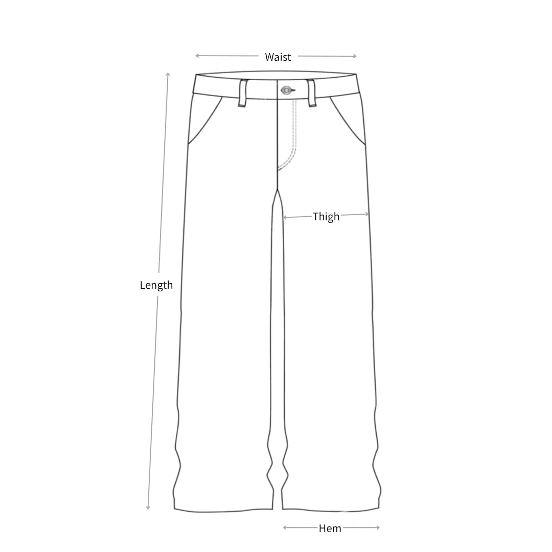SHELLGLAM STUD WIDE DENIM — measurement diagram